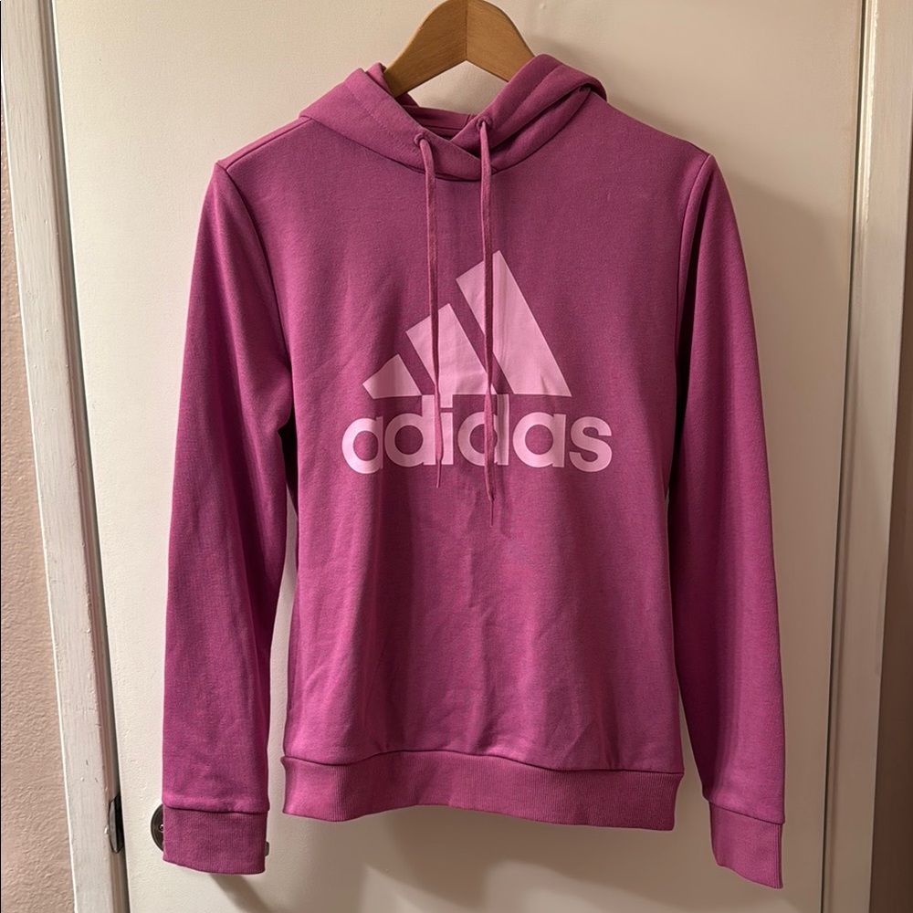 Adidas Pink Hoodie with Iconic Logo